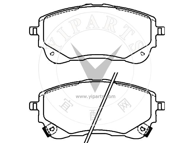 04465-02470 Front Brake Pad for Toyota