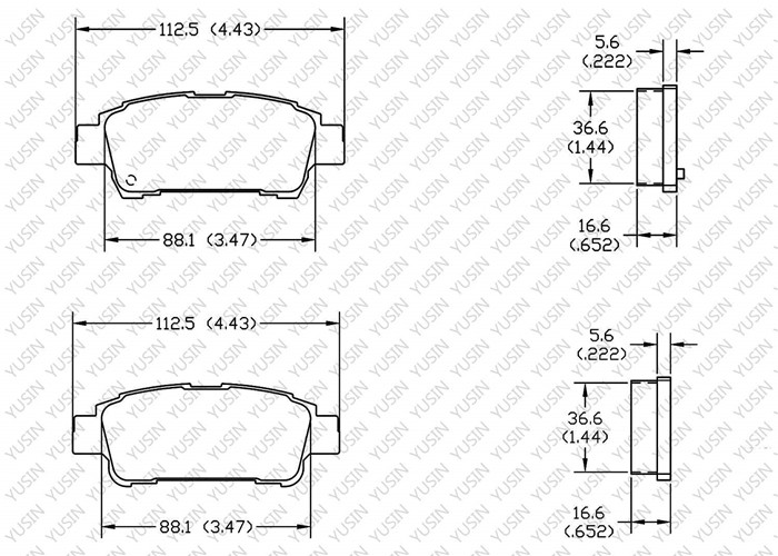 Alpha Romeo Rear Brake Pad