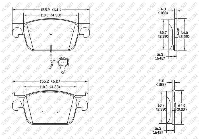 Brake Pad for Audi A5 Convertible