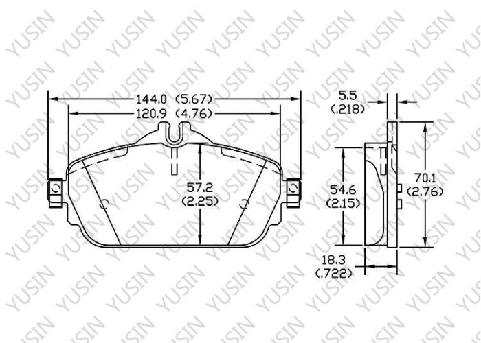 Brake pad for Audi S3