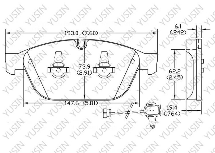 Brake pad for Audi SQ5