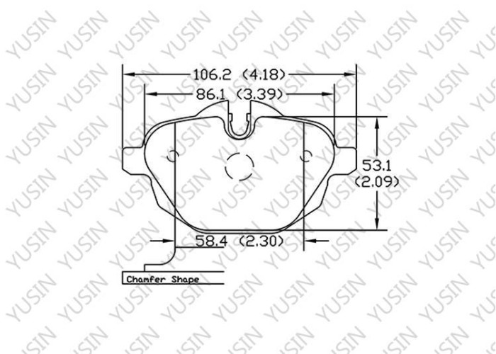 Brake pad for BMW 5 Series