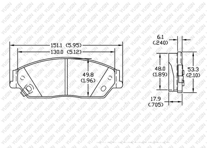 Brake pad for BYD M6