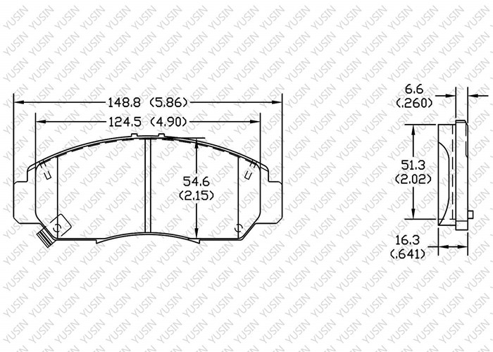 Brake pad for BYDF6/G6