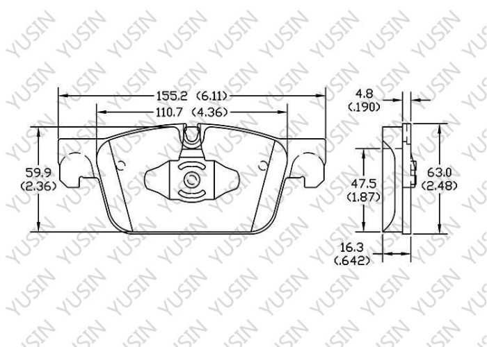 Brake pad for Chevrolet HHR MPV