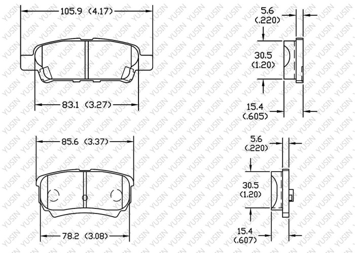 Brake pad for Chrysler sebring