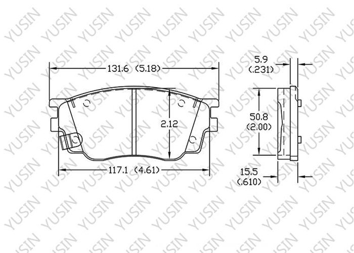 Brake pad for FAW Besturn B50