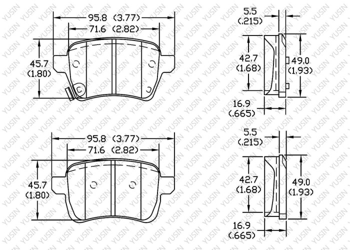 Brake pad for Fiat viaggio