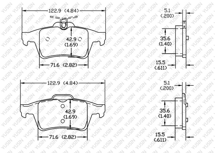 Brake pad for Ford FOCUS