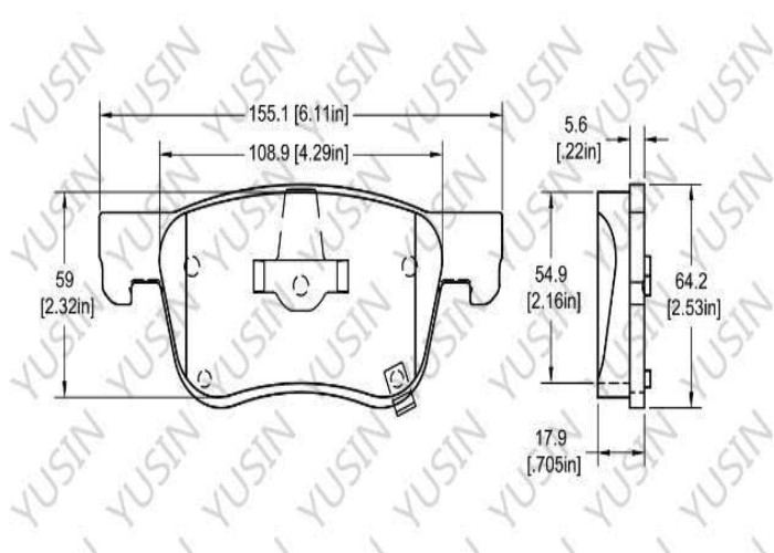 Brake pad for Haval H7