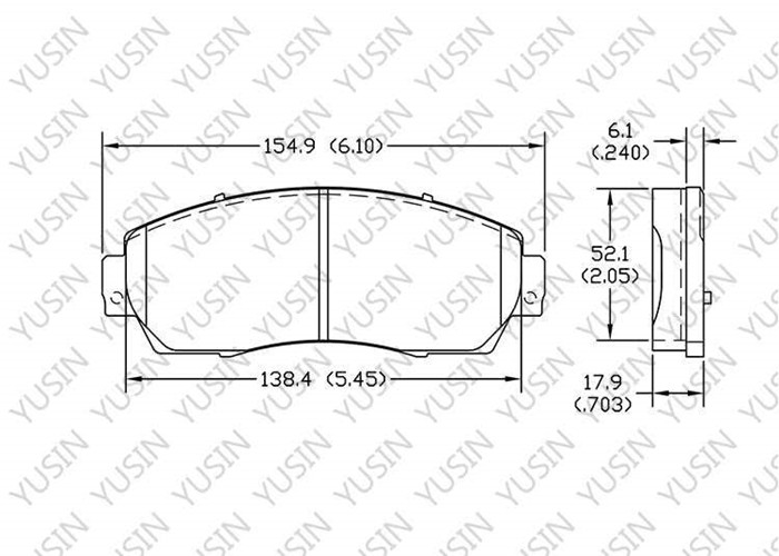 Brake pad for Honda Acura RXD06-12