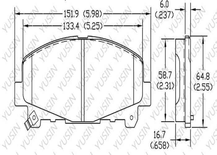 Brake pad for Honda Acura TLX