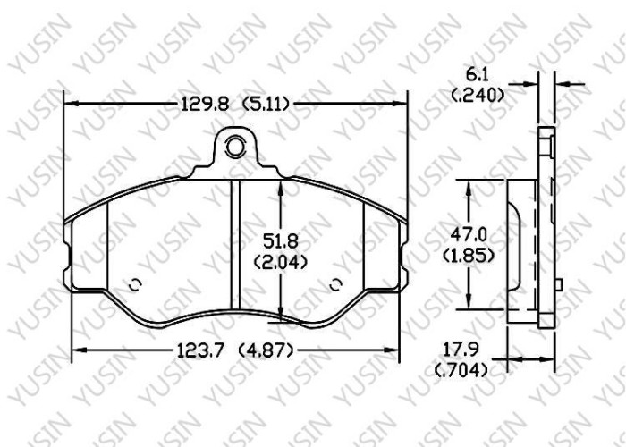 Brake pad for Hyundai H100