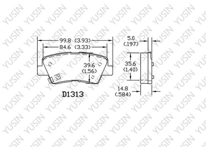 Brake pad for Hyundai REINA