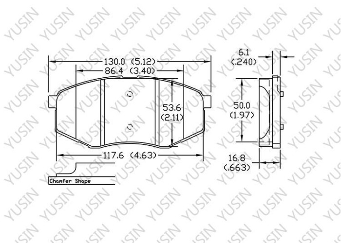 Brake pad for Hyundai Tucson FWD