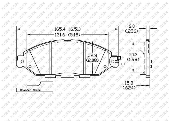 Brake pad for Infiniti JX35