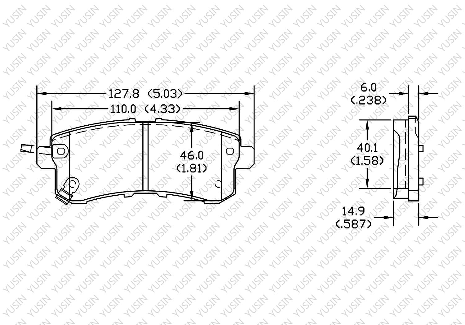 Brake pad for INFINITI QX56