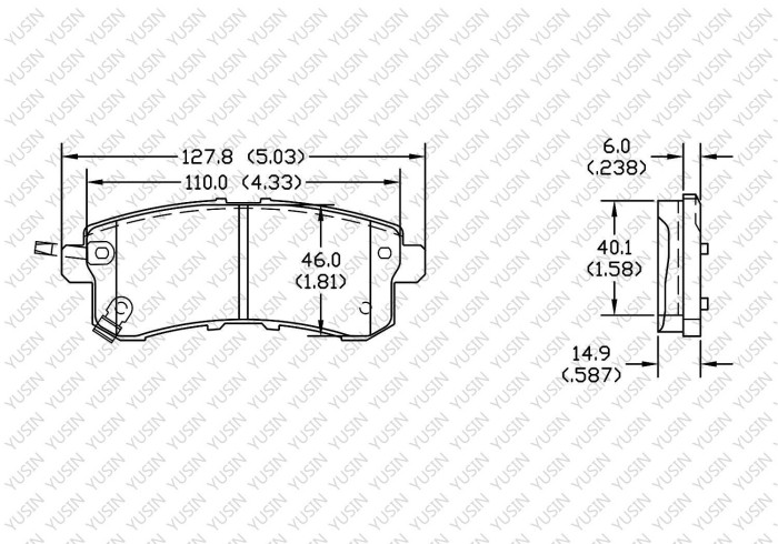 Brake pad for INFINITI QX80