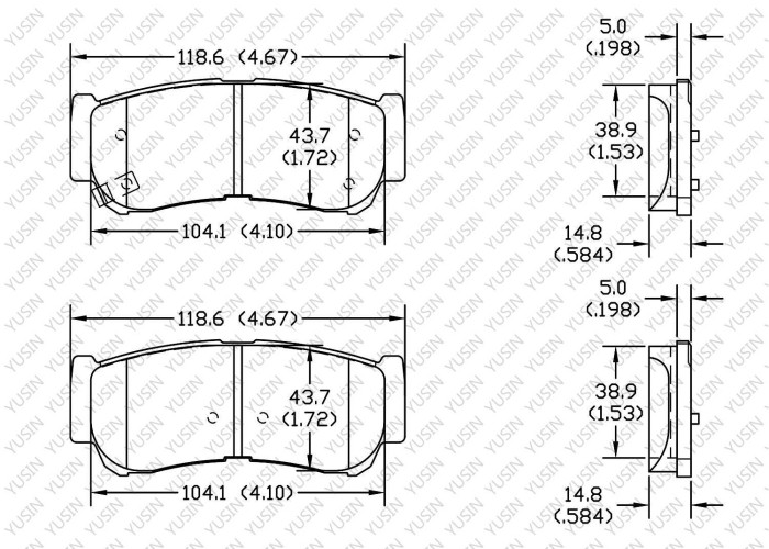 Brake pad for JAC Refine