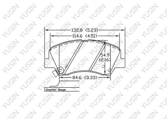 Brake pad for Kia K2