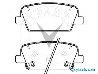 Brake pad for KIA Telluride