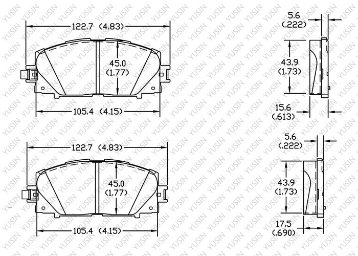 Brake pad for Lexus CT200h