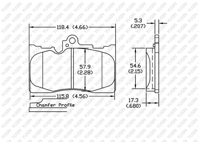 Brake pad for Lexus GS430