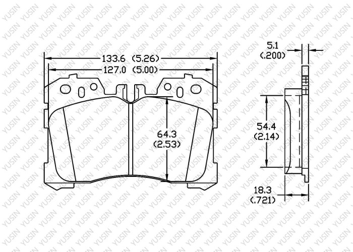 Brake pad for Lexus LS460