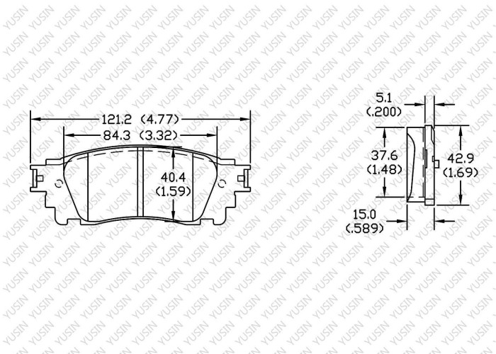 Brake pad for Lexus NX