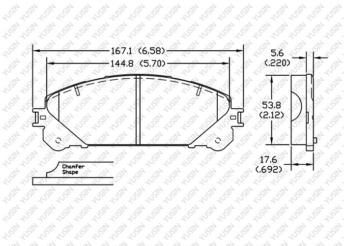 Brake pad for Lexus RX270