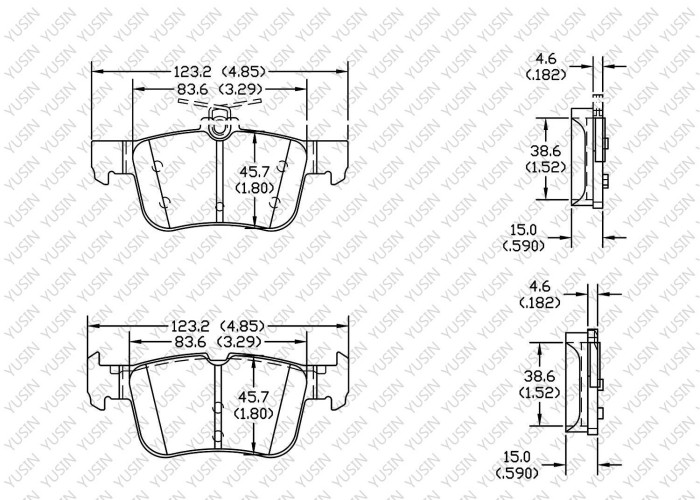 Brake pad for Lincoln Corsair