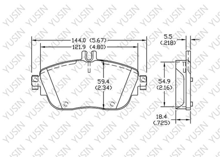 Brake pad for MERCEDES-BENZ B Class