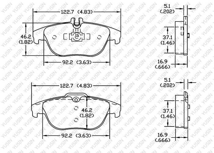 Brake pad for Mercedes Benz C180