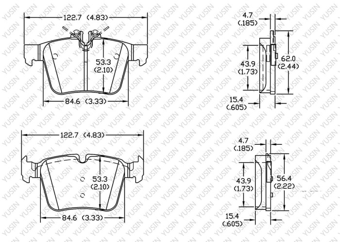 Brake pad for Mercedes Benz C400