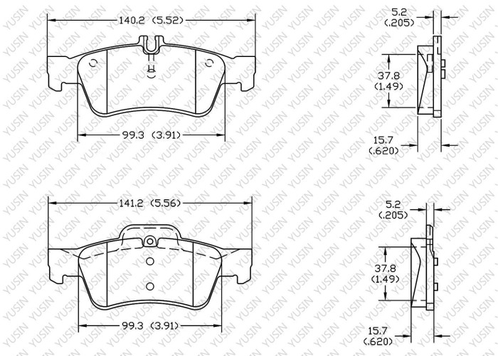 Brake pad for MERCEDES-BENZ CLS C218