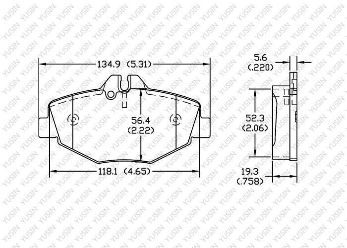 Brake pad for Mercedes Benz E Class E200