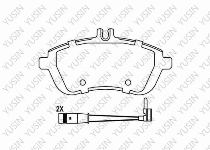 Brake pad for MERCEDES-BENZ SLK250