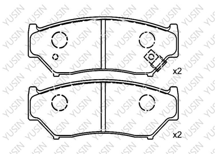 Brake pad for Mitsubishi GRADVITARA