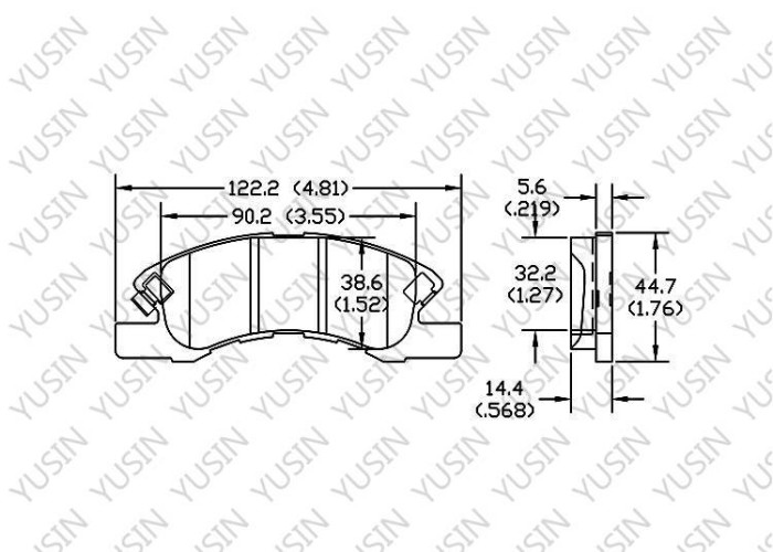 Brake pad for Mitsubishi Mirage