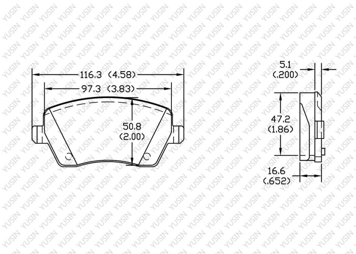 Brake pad for Nissan micra