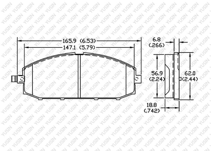 Brake pad for Nissan patrol SUV