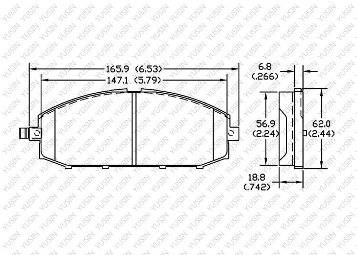 Brake pad for Nissan patrol