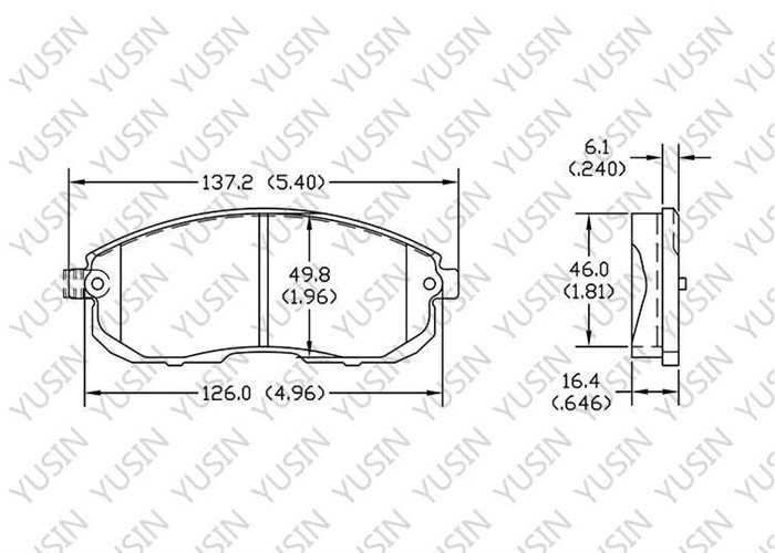 Brake pad for Nissan TEANA 2.5