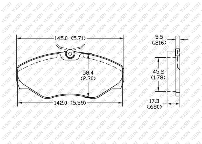 Brake pad for Opel VIVARO