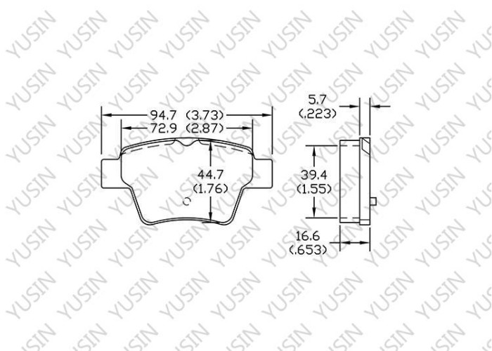 Brake pad for PEUGEOT 207