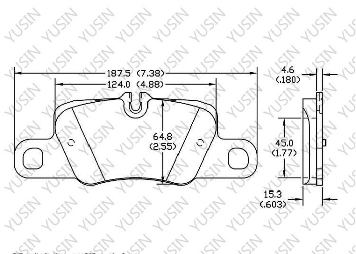 Brake pad for Porsche 911