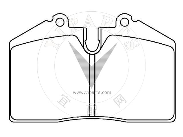 Brake pad for PORSCHE 944