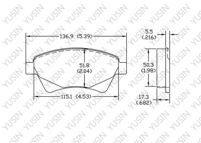 Brake pad for Renault Laguna