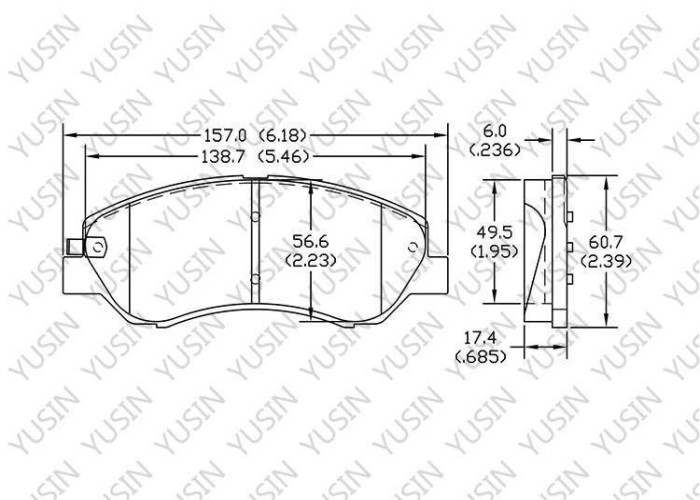 Brake pad for SAIC MOTOR Maxus G10