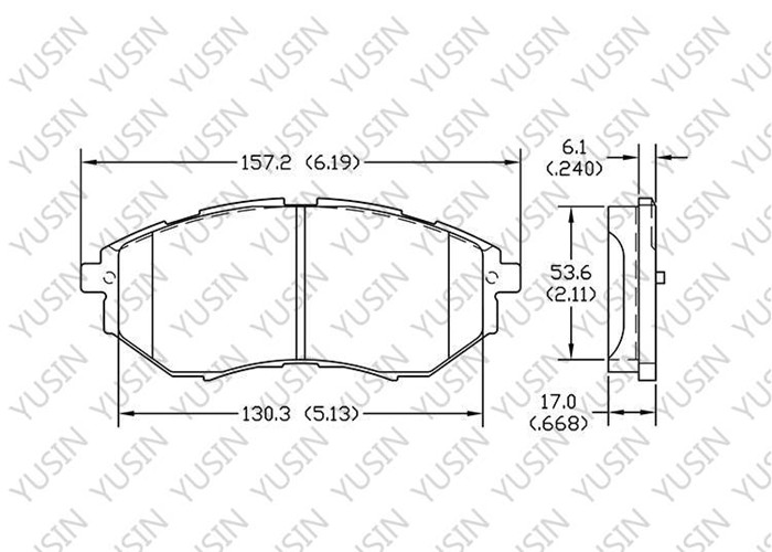 Brake pad for Subaru TRIBECA SUV